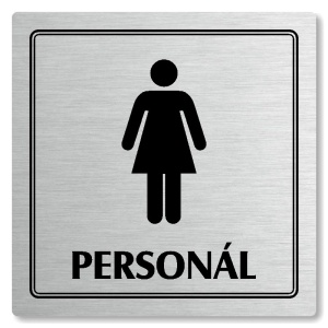 Piktogram WC ženy personál